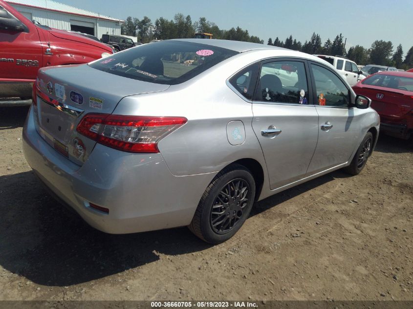 2015 NISSAN SENTRA SR/SL/S/SV/FE+ S - 3N1AB7AP7FY249576