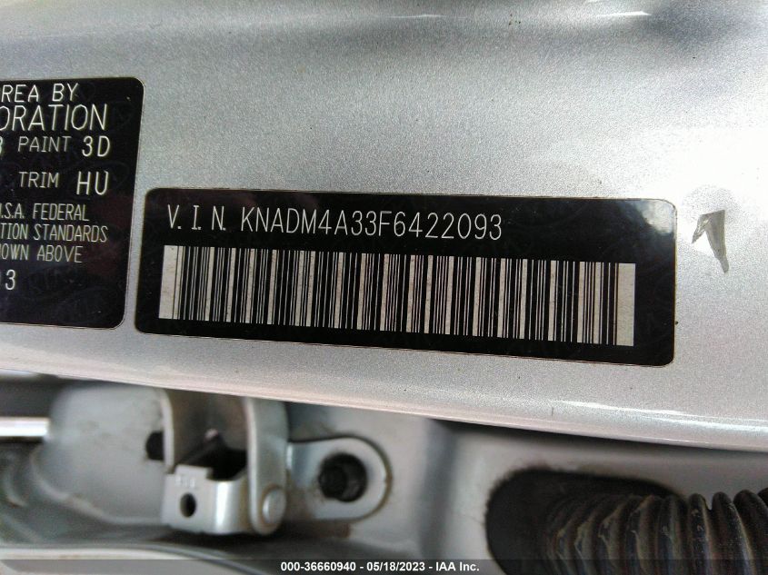 2015 KIA RIO LX - KNADM4A33F6422093