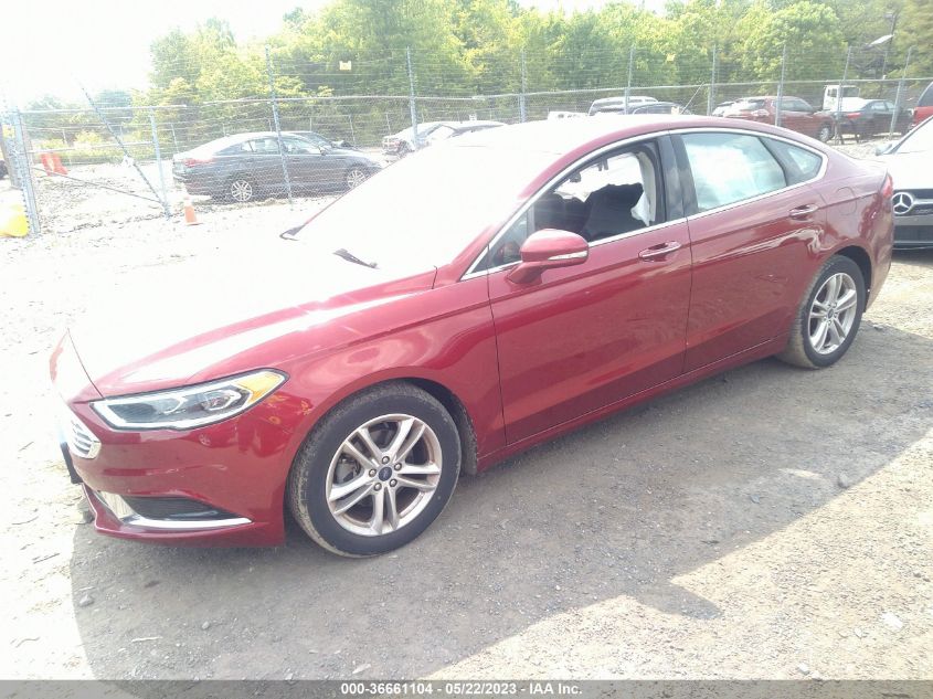 2018 FORD FUSION SE - 3FA6P0HD1JR148419