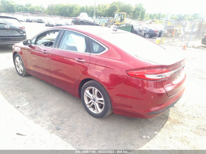 2018 FORD FUSION SE - 3FA6P0HD1JR148419