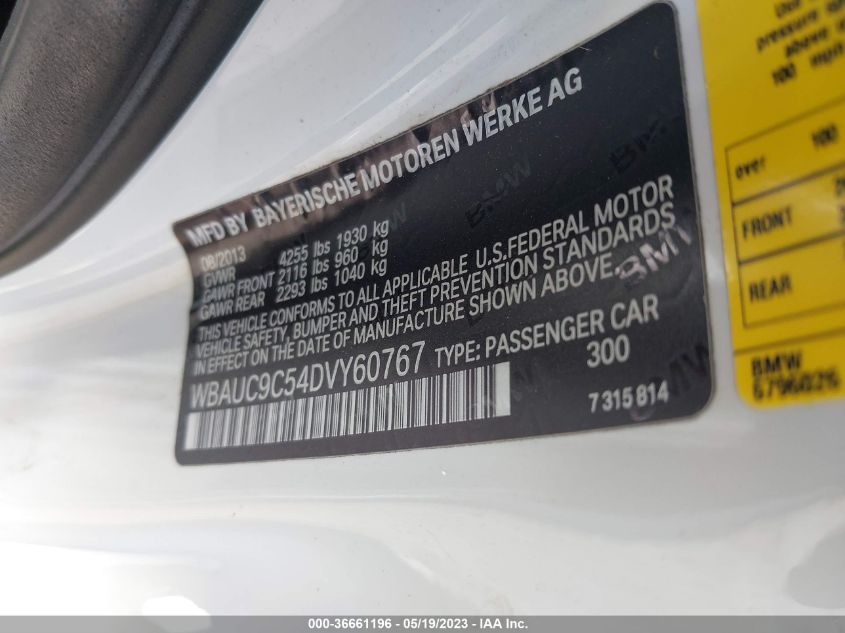 2013 BMW 1 SERIES 135I/135IS WBAUC9C54DVY60767
