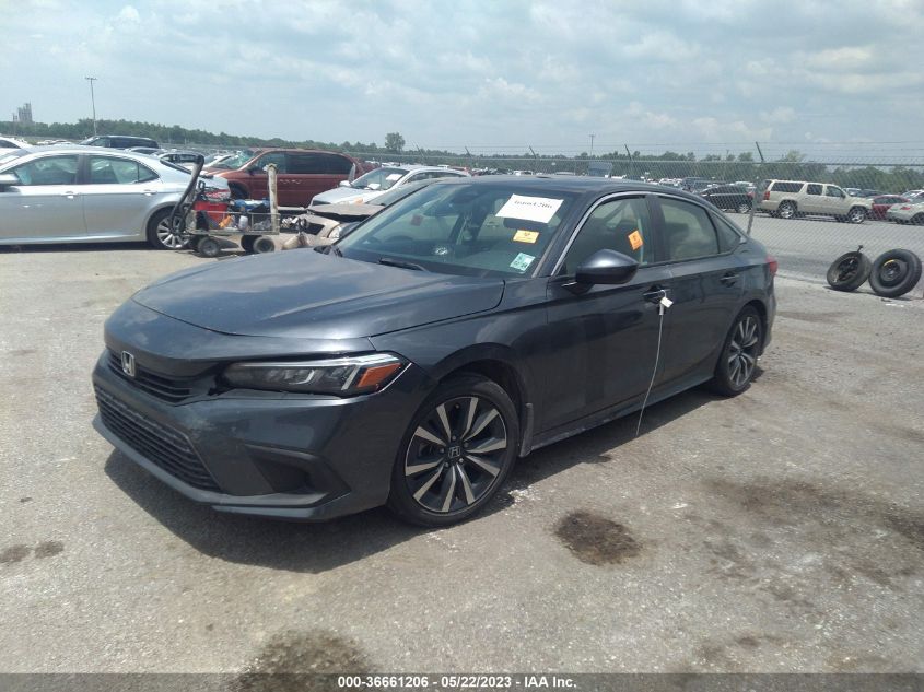 2022 HONDA CIVIC SEDAN EX - JHMFE1F79NX008360