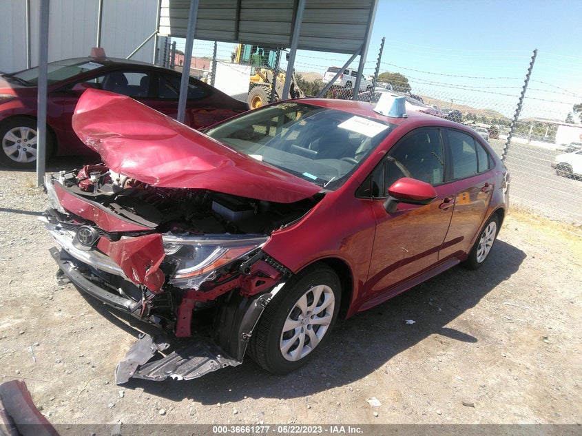 VIN JTDEPMAE1NJ231655 2022 TOYOTA COROLLA LE