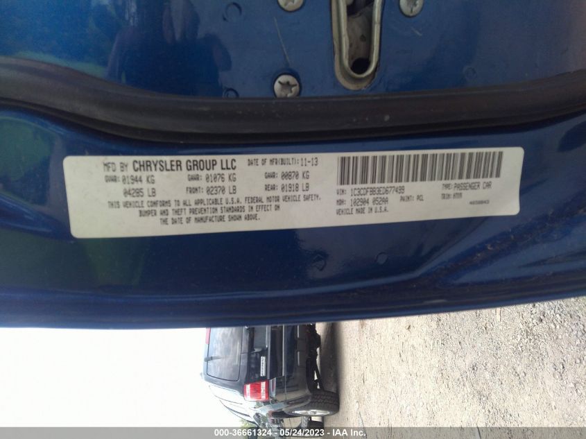 2014 DODGE DART SXT - 1C3CDFBB3ED677499