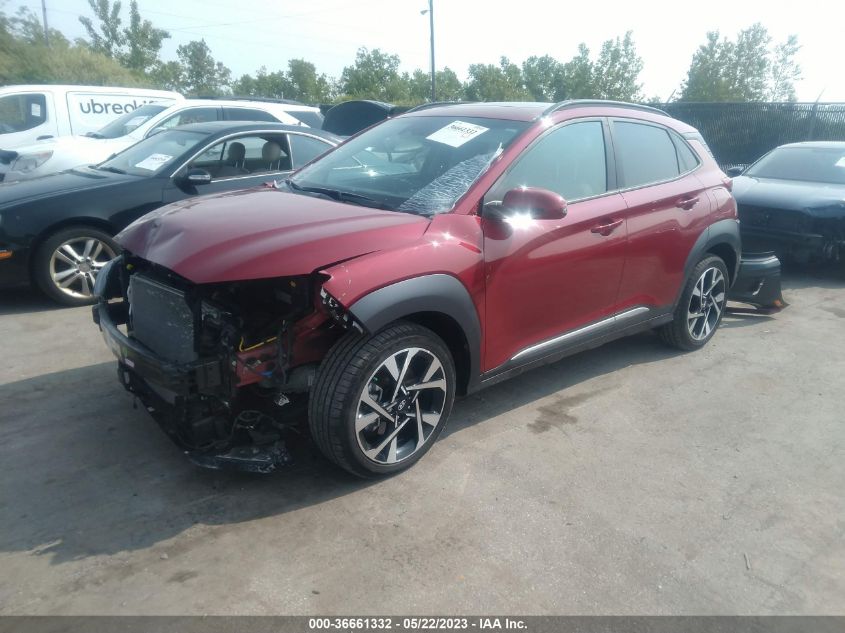 2022 HYUNDAI KONA LIMITED - KM8K5CA3XNU775955