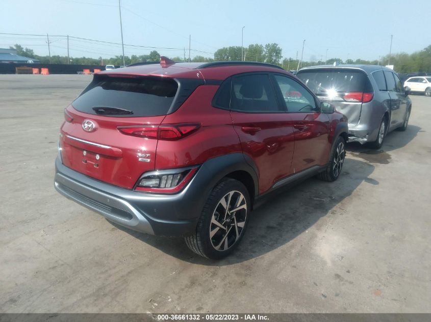 2022 HYUNDAI KONA LIMITED - KM8K5CA3XNU775955