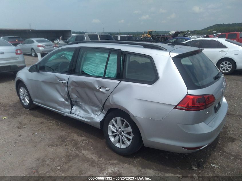 2017 VOLKSWAGEN GOLF SPORTWAGEN S 3VWA17AU3HM503152
