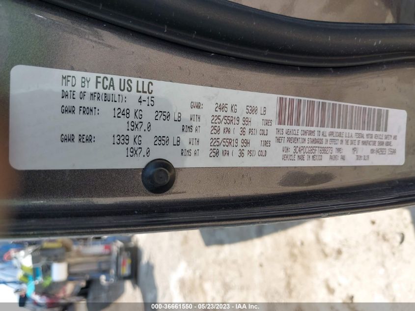 2015 DODGE JOURNEY CROSSROAD - 3C4PDCGB5FT698273