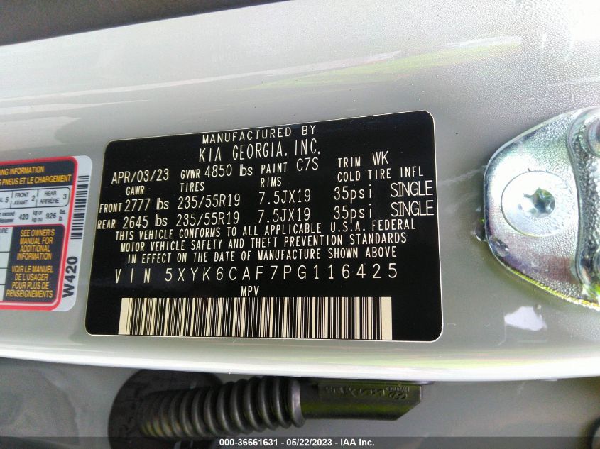 2023 KIA SPORTAGE X-LINE - 5XYK6CAF7PG116425