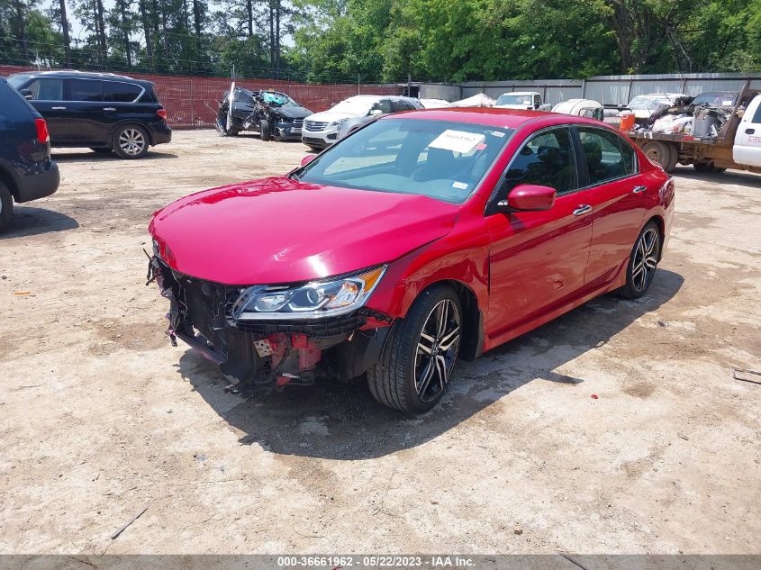 2017 HONDA ACCORD SEDAN SPORT - 1HGCR2F55HA059425