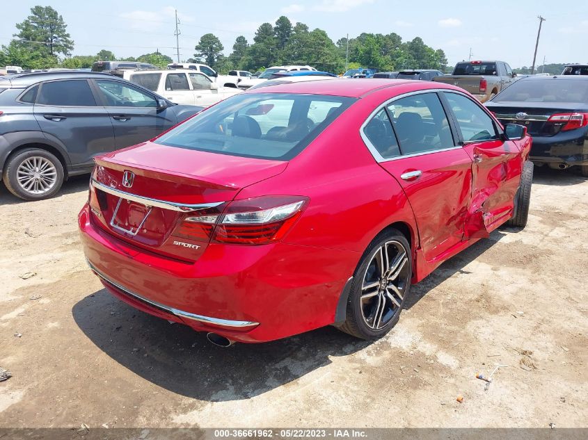2017 HONDA ACCORD SEDAN SPORT - 1HGCR2F55HA059425