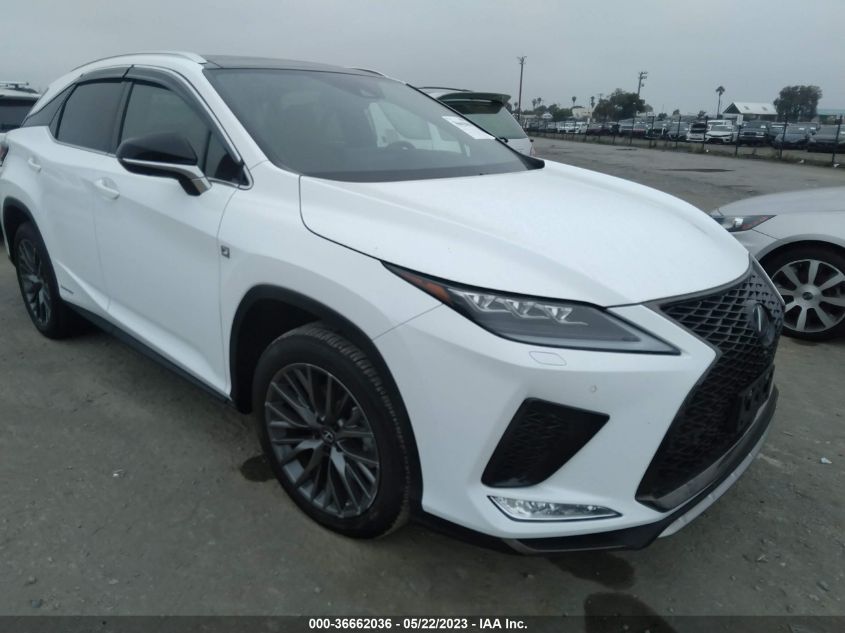 2022 LEXUS RX RX 450H F SPORT HANDLING - 2T2YGMDA0NC081714