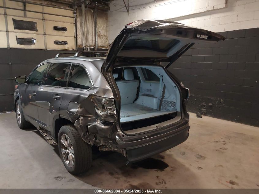 2015 TOYOTA HIGHLANDER XLE - 5TDJKRFH0FS221569