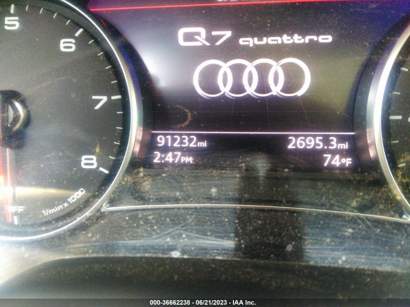 2017 AUDI Q7 PREMIUM - WA1AHAF79HD044391