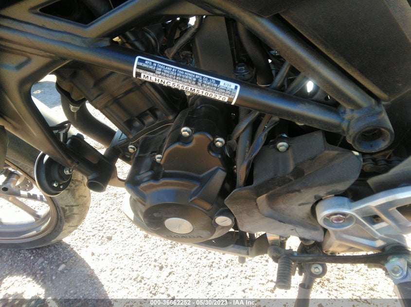 VIN MLHNC5556M5100270 2021 HONDA CBF300 NA