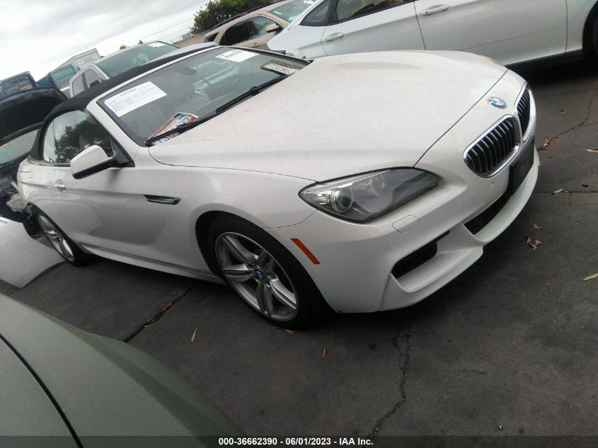 2013 BMW 6 SERIES 640I - WBALW7C58DDX58465