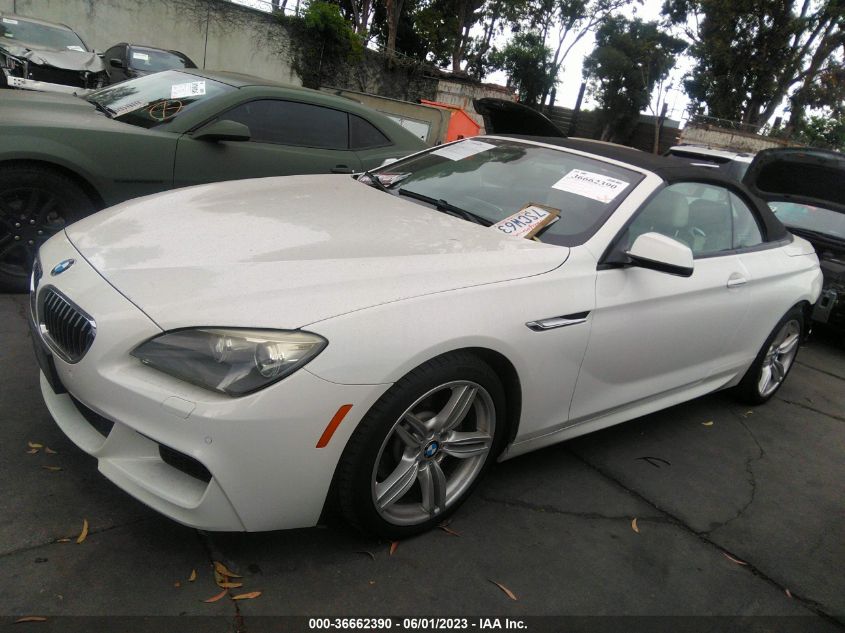 2013 BMW 6 SERIES 640I - WBALW7C58DDX58465