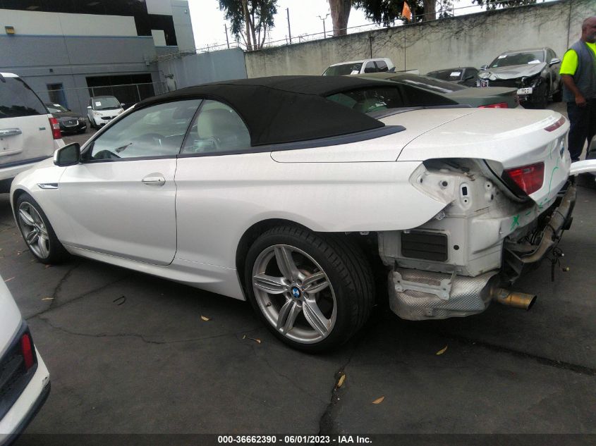 2013 BMW 6 SERIES 640I - WBALW7C58DDX58465
