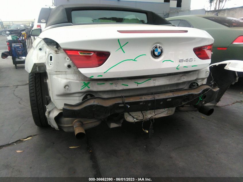 2013 BMW 6 SERIES 640I - WBALW7C58DDX58465