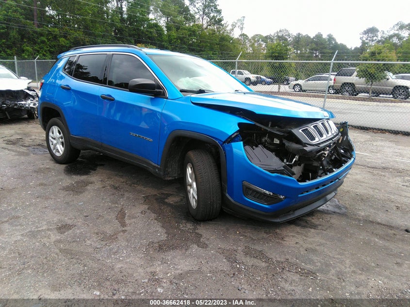 VIN 3C4NJDAB2MT561853 2021 JEEP COMPASS SPORT