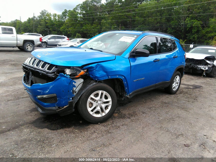 VIN 3C4NJDAB2MT561853 2021 JEEP COMPASS SPORT