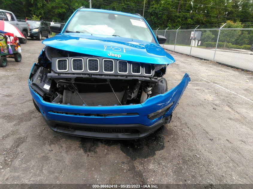 VIN 3C4NJDAB2MT561853 2021 JEEP COMPASS SPORT