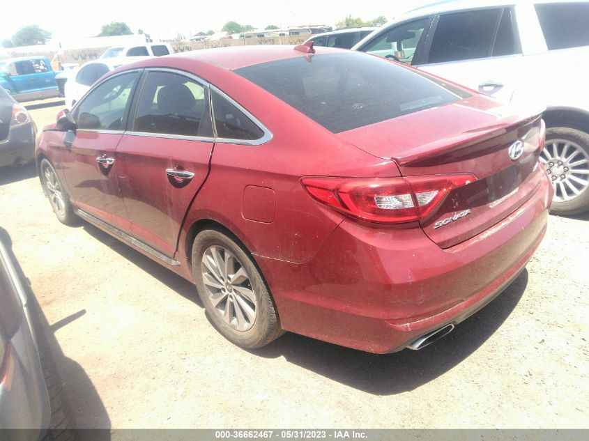 2016 HYUNDAI SONATA 2.4L SPORT - 5NPE34AF4GH324122