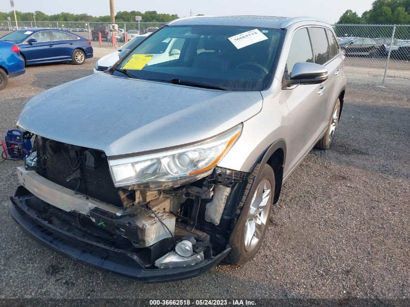 2015 TOYOTA HIGHLANDER LIMITED - 5TDDKRFH2FS222963