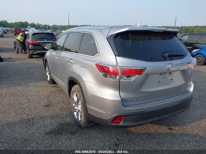 2015 TOYOTA HIGHLANDER LIMITED - 5TDDKRFH2FS222963