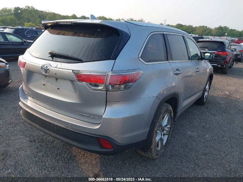 2015 TOYOTA HIGHLANDER LIMITED - 5TDDKRFH2FS222963