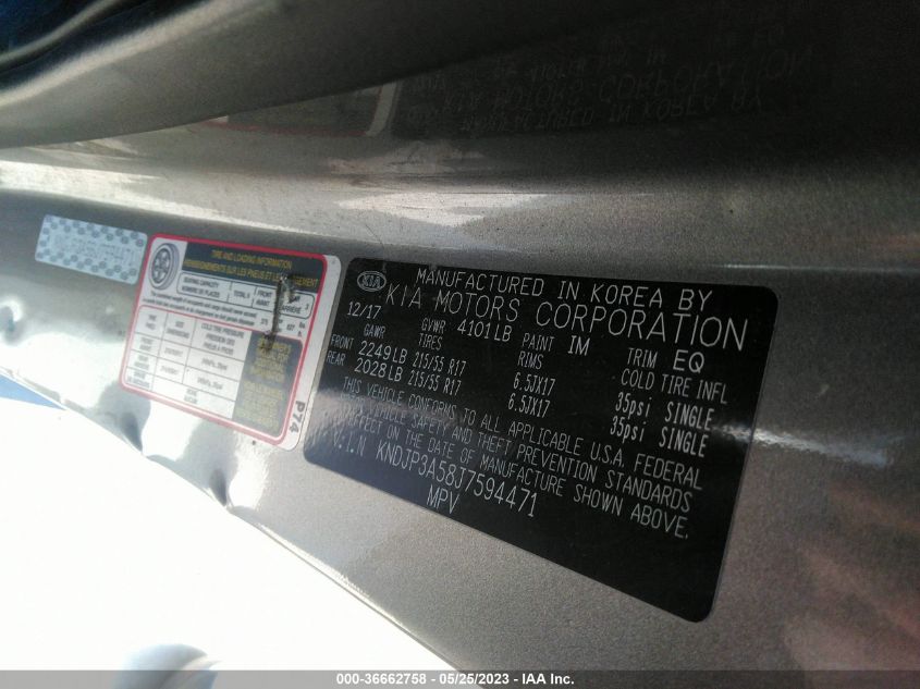 2018 KIA SOUL + - KNDJP3A58J7594471