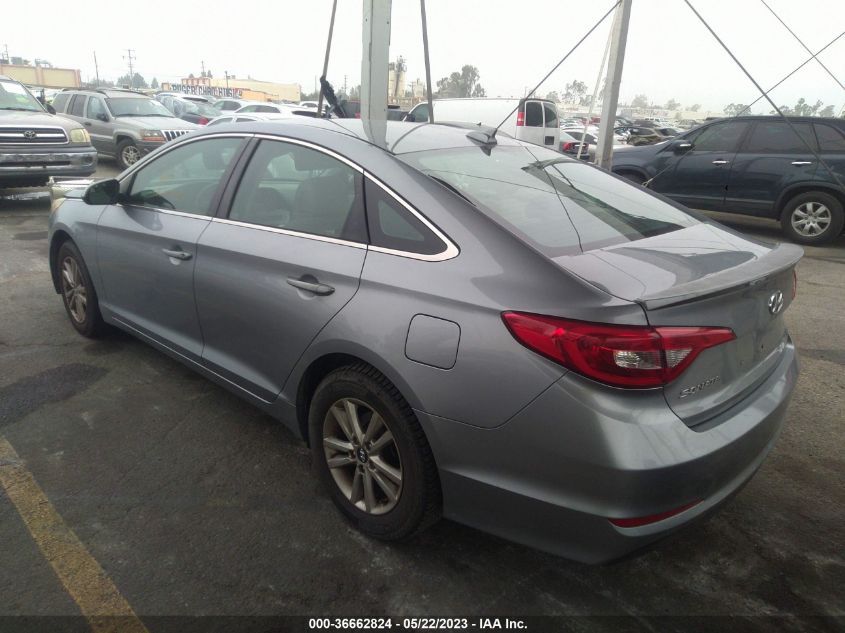 2015 HYUNDAI SONATA 2.4L SE - 5NPE24AF5FH177410