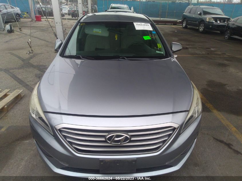 2015 HYUNDAI SONATA 2.4L SE - 5NPE24AF5FH177410