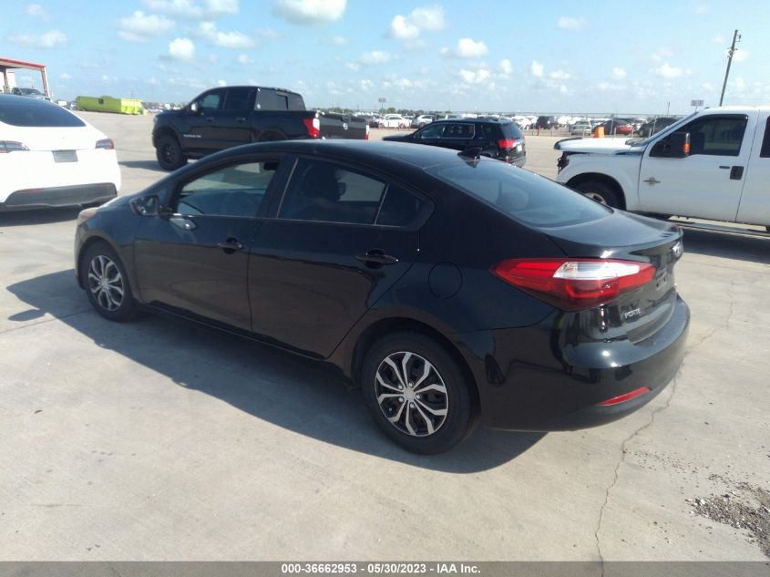 2016 KIA FORTE LX - KNAFK4A60G5564479