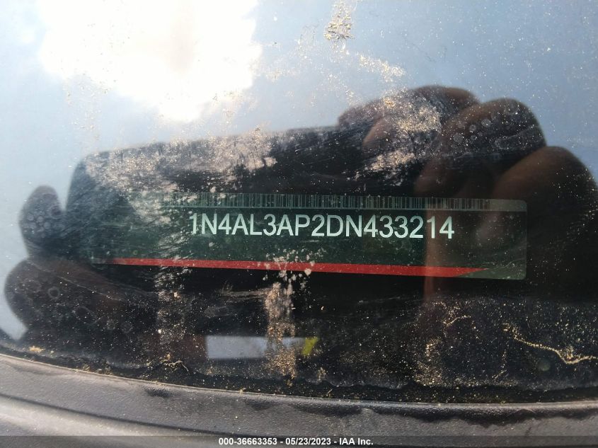 2013 NISSAN ALTIMA 2.5 S - 1N4AL3AP2DN433214
