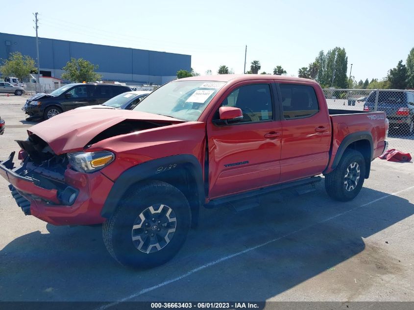2022 TOYOTA TACOMA 4WD SR/SR5/TRD SPORT - 3TYCZ5AN7NT091934