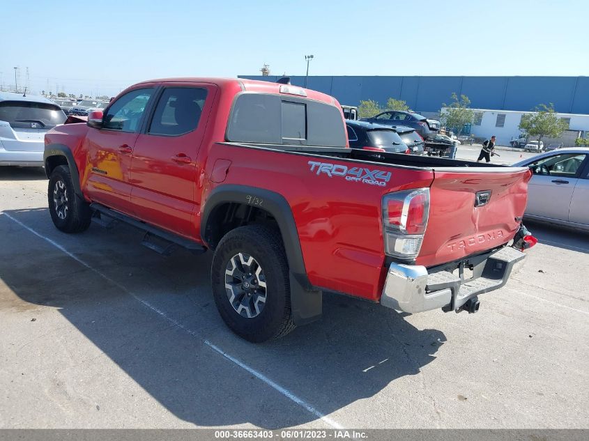 2022 TOYOTA TACOMA 4WD SR/SR5/TRD SPORT - 3TYCZ5AN7NT091934