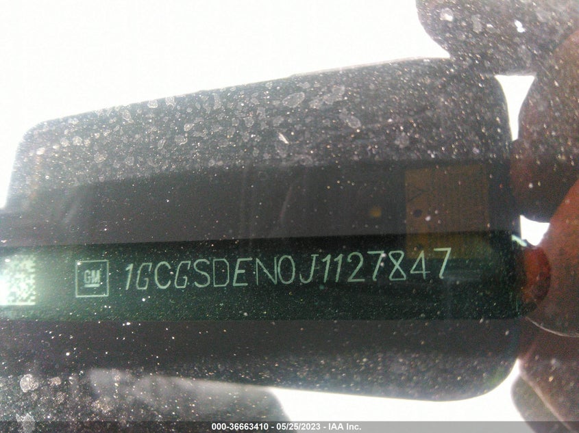 VIN 1GCGSDEN0J1127847 2018 CHEVROLET COLORADO 2WD Z71
