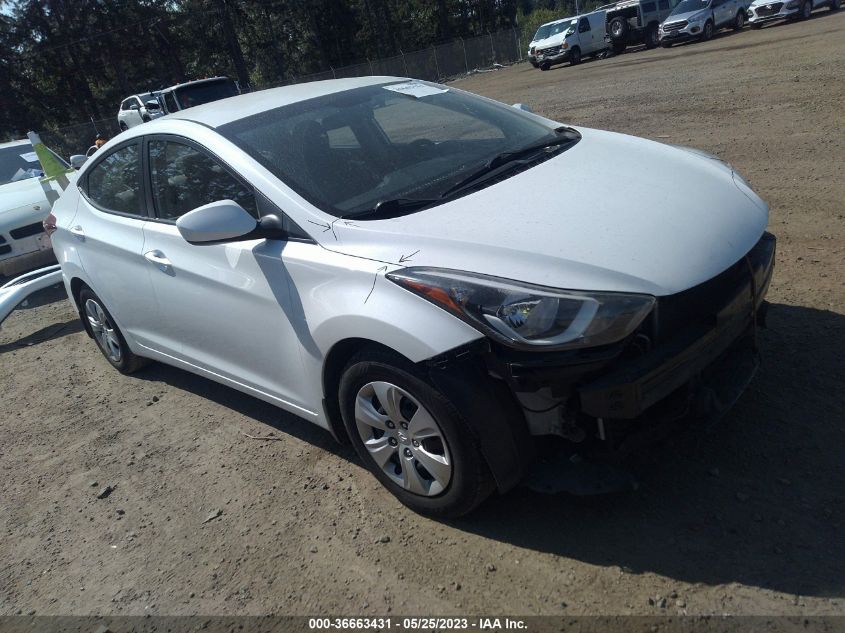 2016 HYUNDAI ELANTRA SE - 5NPDH4AE4GH667310