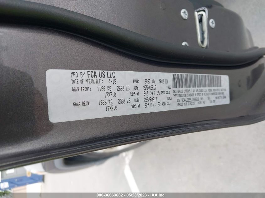 2018 JEEP COMPASS LATITUDE - 3C4NJDBB9JT409319