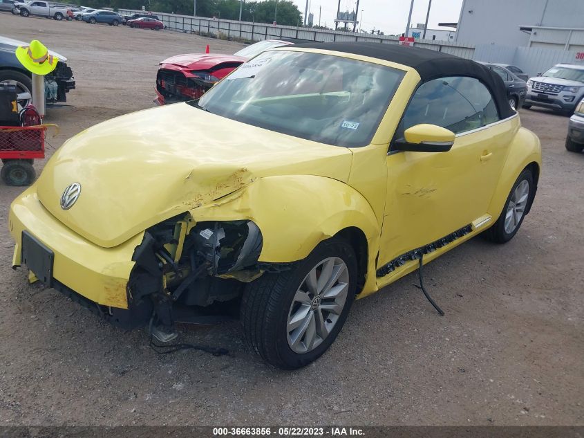 2014 VOLKSWAGEN BEETLE CONVERTIBLE 2.0L TDI 3VW5L7AT2EM813372