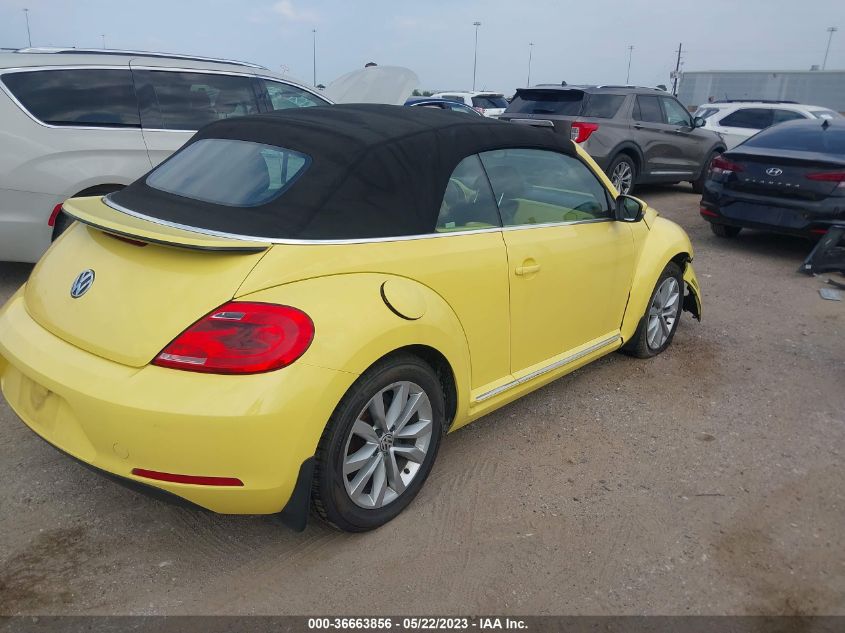 2014 VOLKSWAGEN BEETLE CONVERTIBLE 2.0L TDI 3VW5L7AT2EM813372