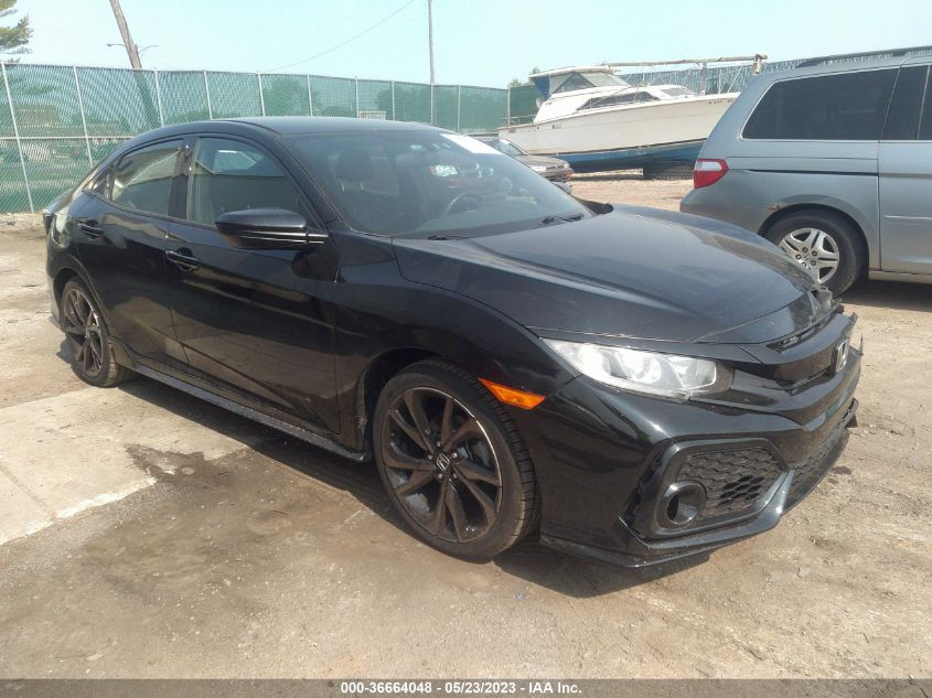 2018 HONDA CIVIC HATCHBACK SPORT - SHHFK7G41JU227155