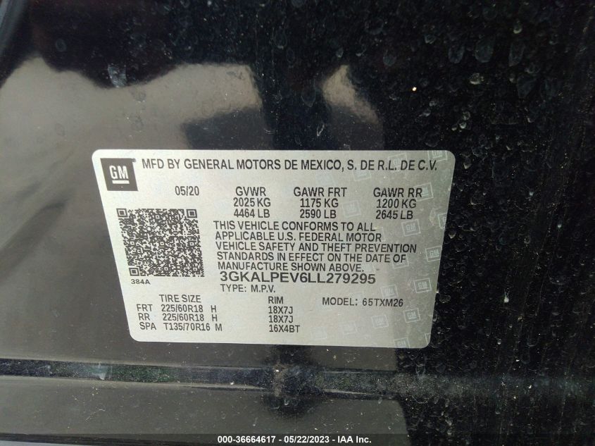 2020 GMC TERRAIN SLT - 3GKALPEV6LL279295