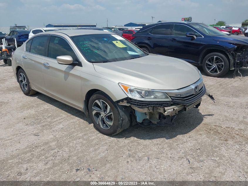 2016 HONDA ACCORD SEDAN LX - 1HGCR2F3XGA054167
