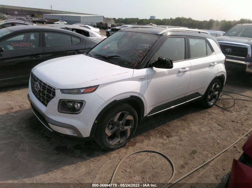 2022 HYUNDAI VENUE LIMITED - KMHRC8A38NU139309