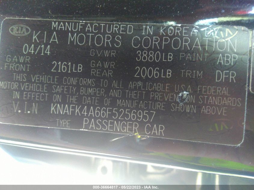 2015 KIA FORTE LX - KNAFK4A66F5256957