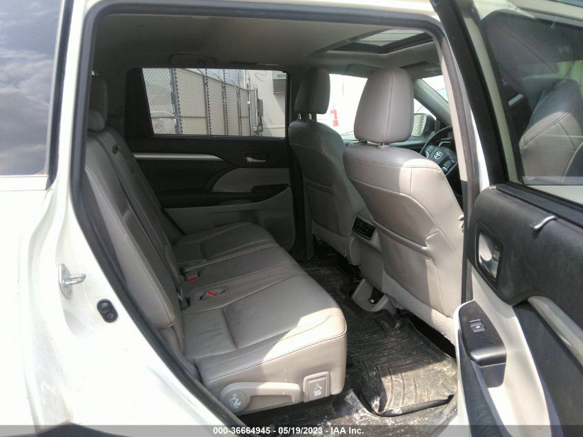 2015 TOYOTA HIGHLANDER XLE - 5TDJKRFH5FS174331