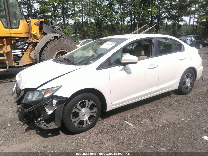2014 HONDA CIVIC HYBRID - 19XFB4F20EE002186