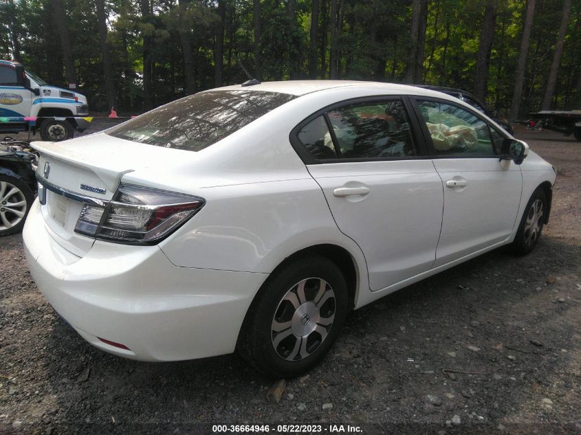 2014 HONDA CIVIC HYBRID - 19XFB4F20EE002186